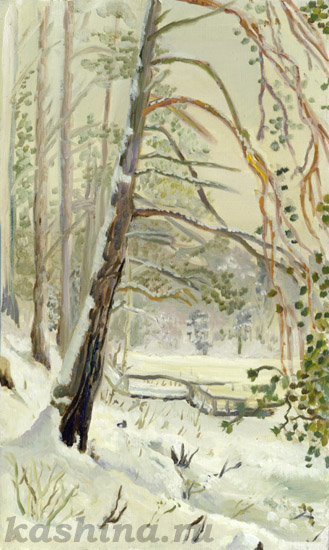 "Зимняя сказка", картина Евгении Кашиной "Зимняя сказка", картина Евгении Кашиной